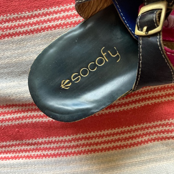 New Leather Socofy Sandals size 40 - Picture 3 of 5